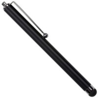 Touchpad caneta stylus em aluminio para Apple Iphone iPad / iPad 2 - Preto